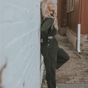 Vintage Calvin Klein Black Corduroy Overalls